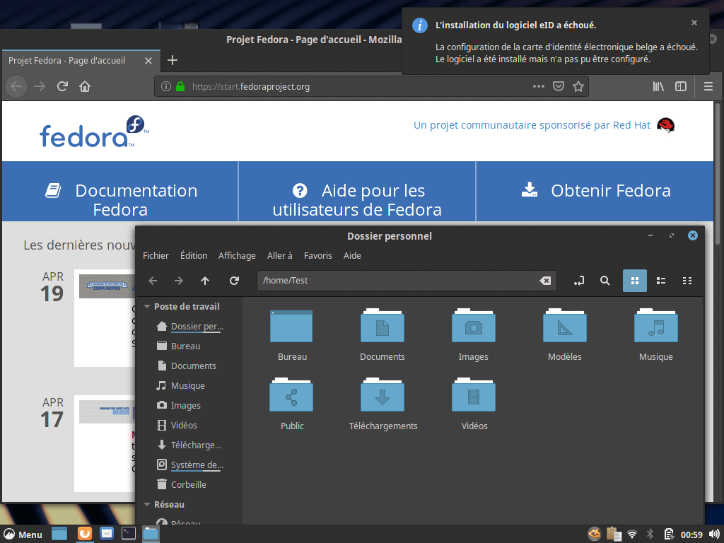 Fedora 30 - Cinnamon - Applications
