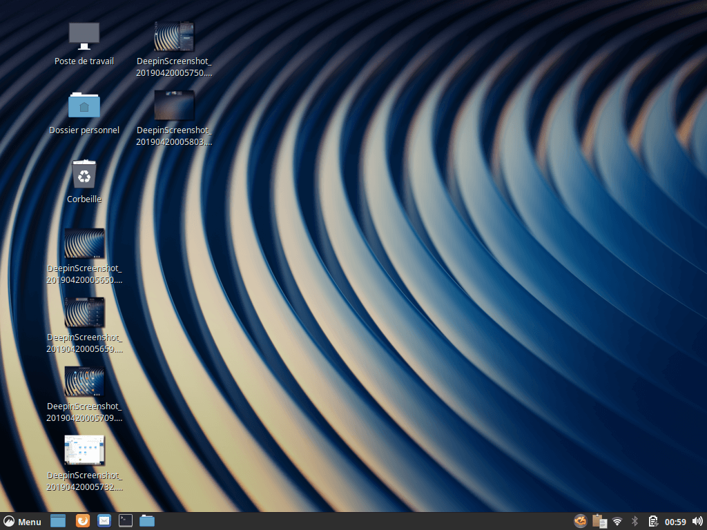 Fedora 30 - Cinnamon - Bureau