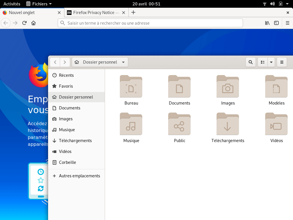 Fedora 30 - GNOME - Applications