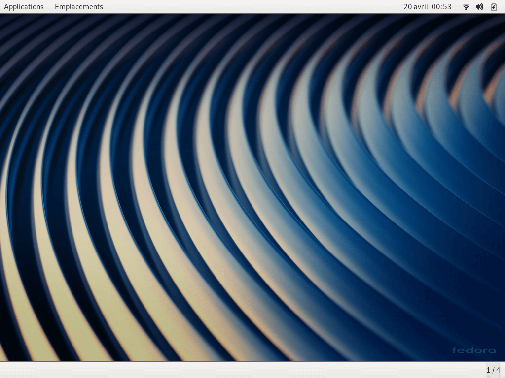 Fedora 30 - GNOME Classique - Bureau