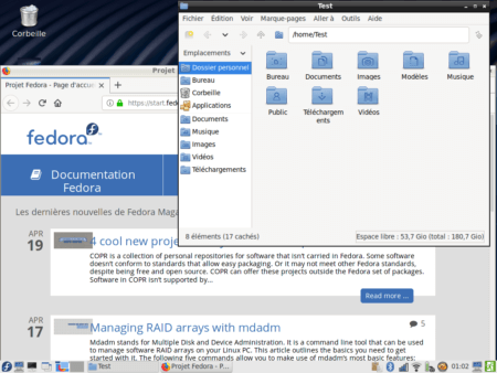 Fedora 30 - LXDE - Applications