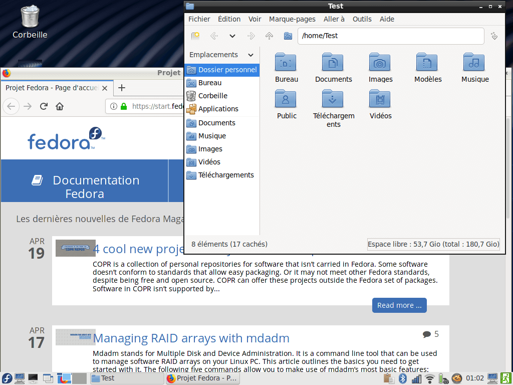 Fedora 30 - LXDE - Applications