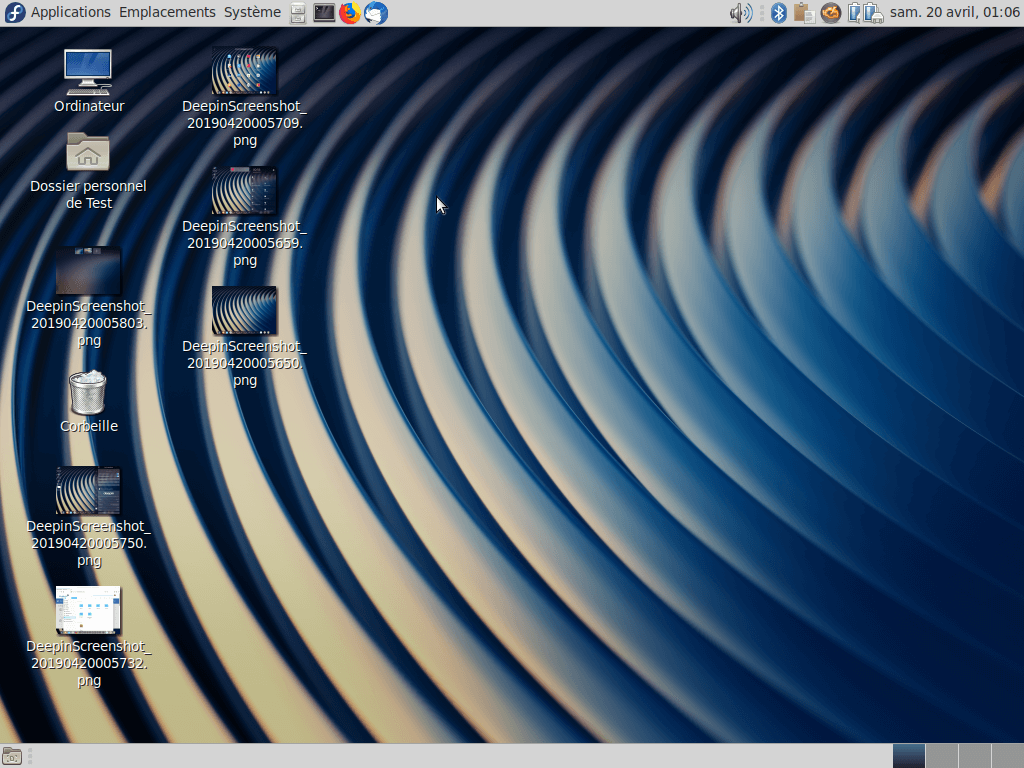 Fedora 30 - MATE - Bureau