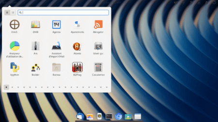 Fedora 30 - Pantheon - Menu