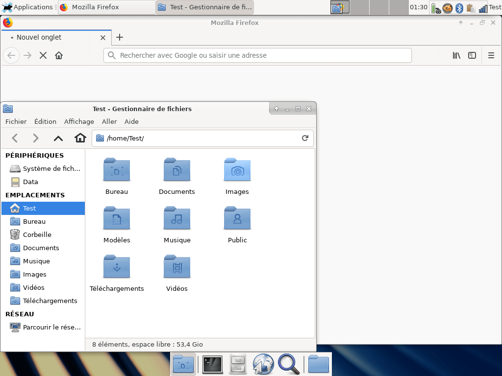 Fedora 30 - XFCE - Applications