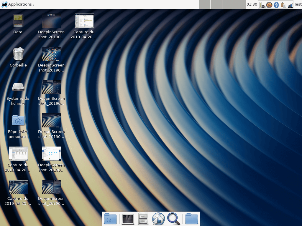 Fedora 30 - XFCE - Bureau