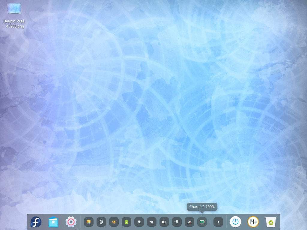 Fedora 31 - Deepin - Batterie