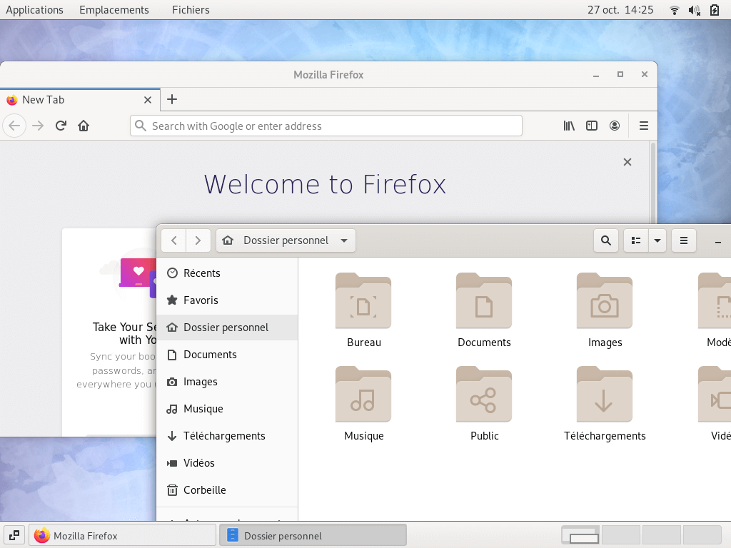 Fedora 31 - GNOME classique - Applications