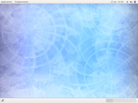 Fedora 31 - GNOME classique - Bureau