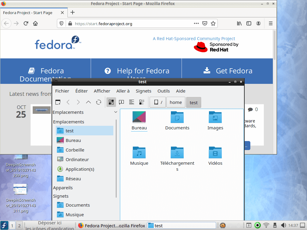 Fedora 31 - LXQt - Applications