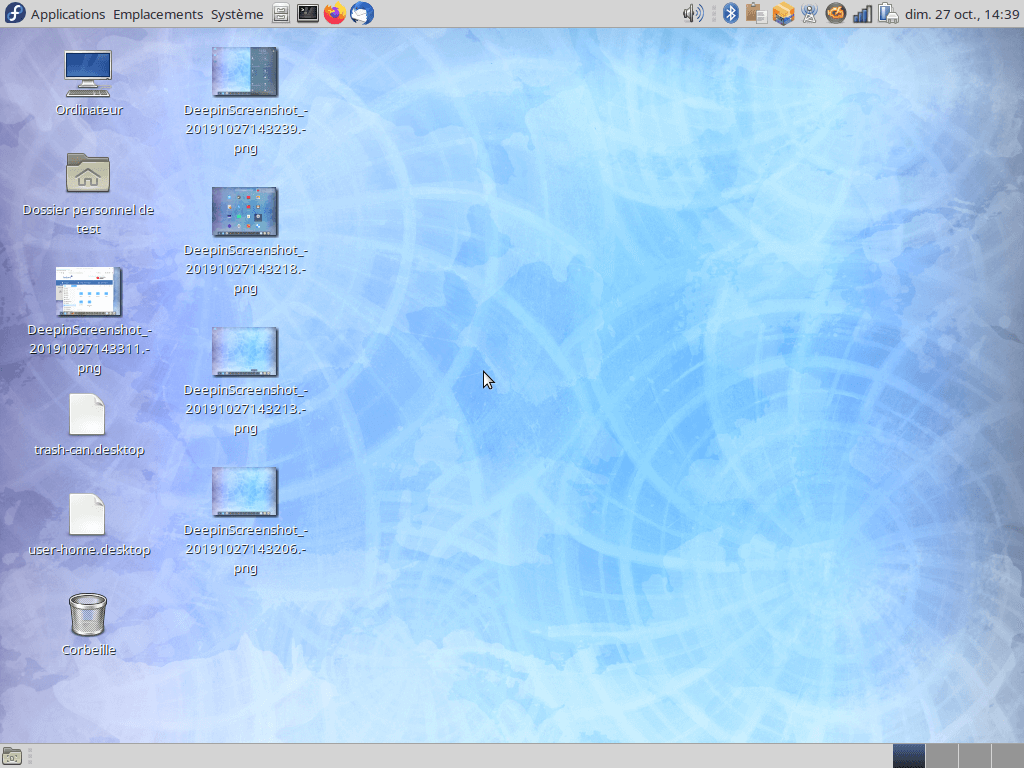 Fedora 31 - MATE - Bureau