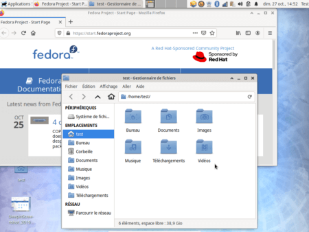 Fedora 31 - XFCE - Applications