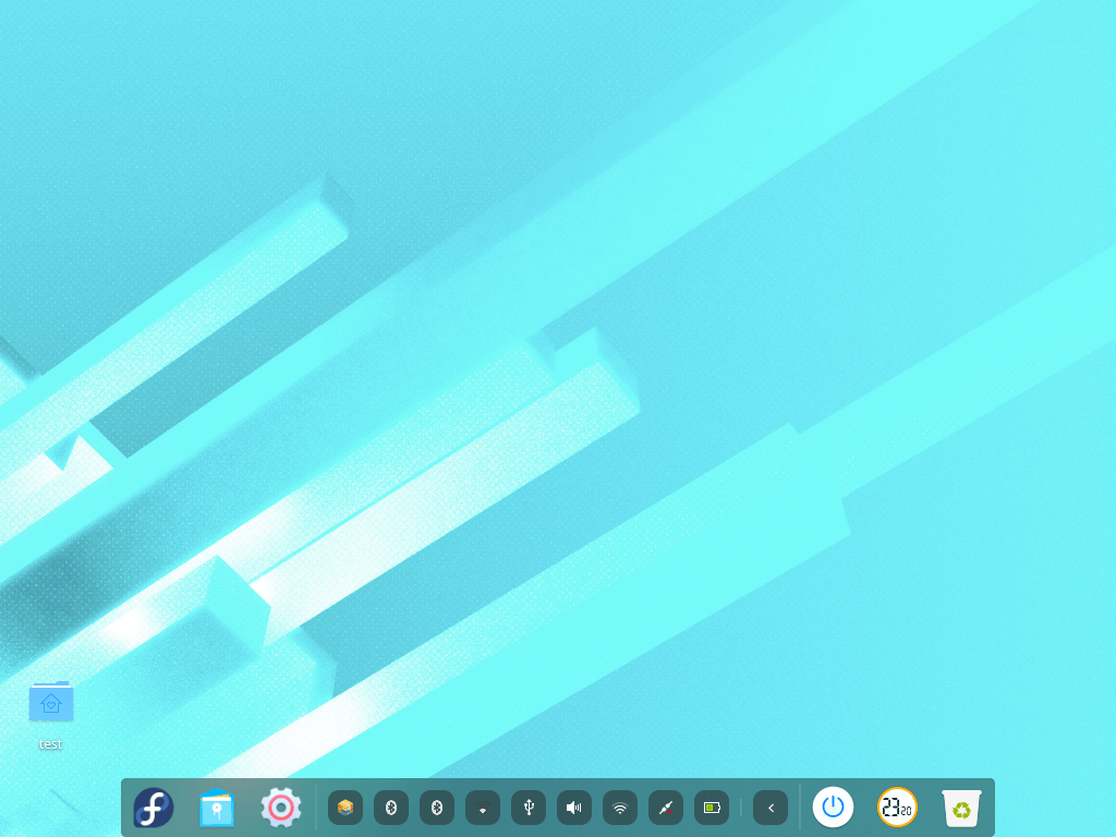 Fedora 32 - Deepin - Bureau