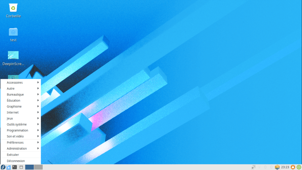 Fedora 32 - LXDE - Bureau