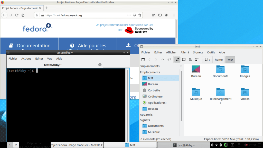 Fedora 32 - LXQt - Applications