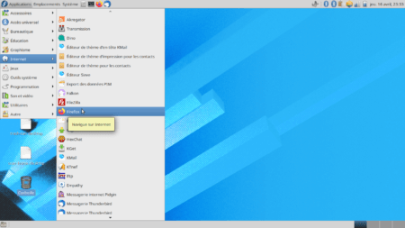 Fedora 32 - MATE - Menu