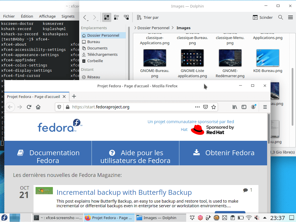Fedora 33 - KDE - Applications