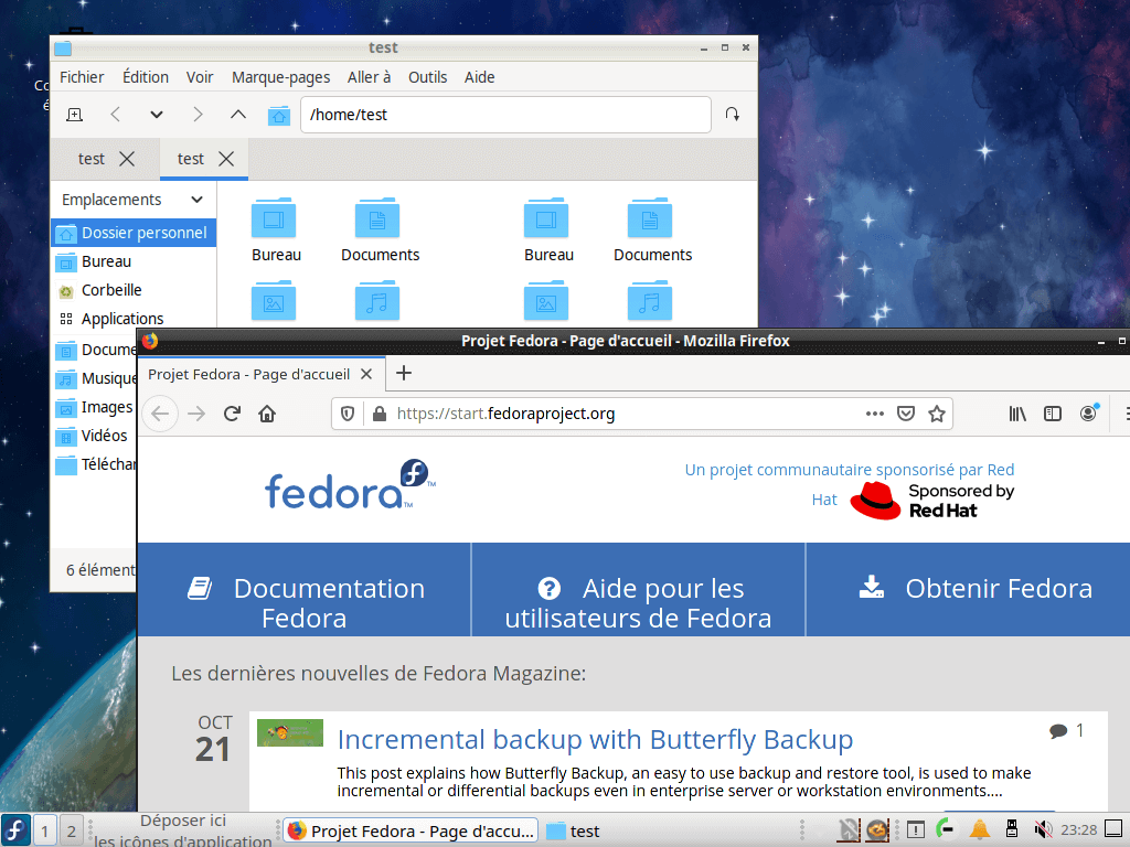 Fedora 33 - LXQt - Applications