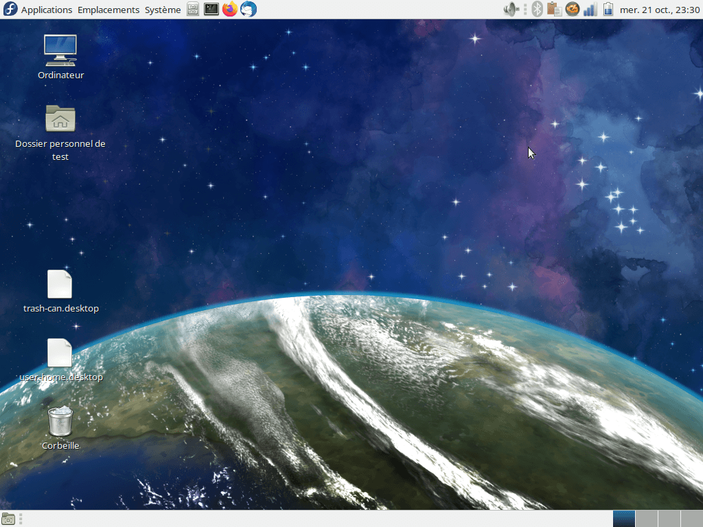 Fedora 33 - MATE - Bureau