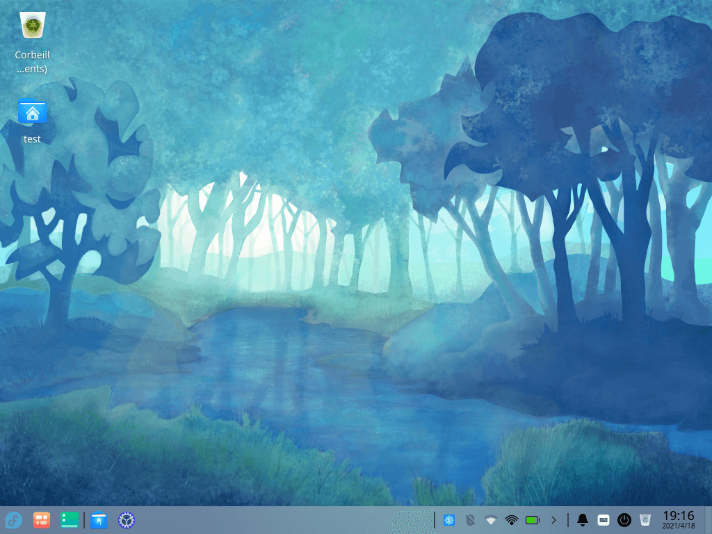 Fedora 34 - Deepin - Bureau