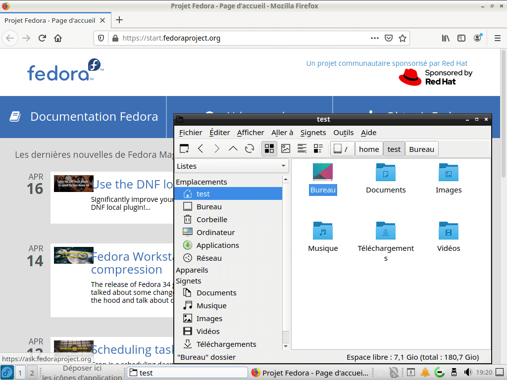 Fedora 34 - LXQt - Applications