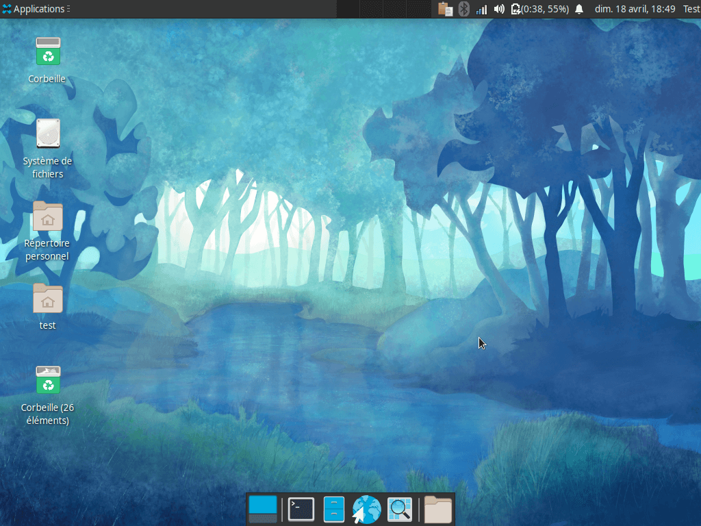 Fedora 34 - XFCE - Bureau