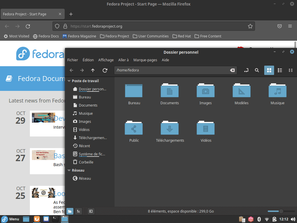 Fedora 35 - Cinnamon - Applications