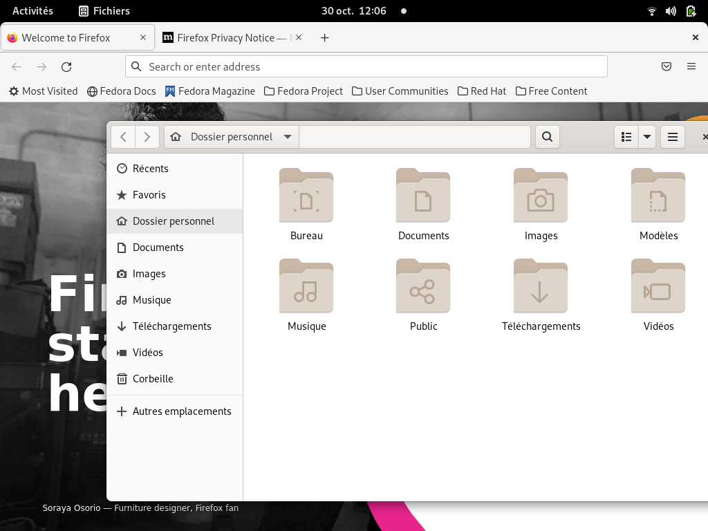 Fedora 35 - GNOME - Applications