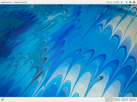 Fedora 35 - GNOME classique - Bureau