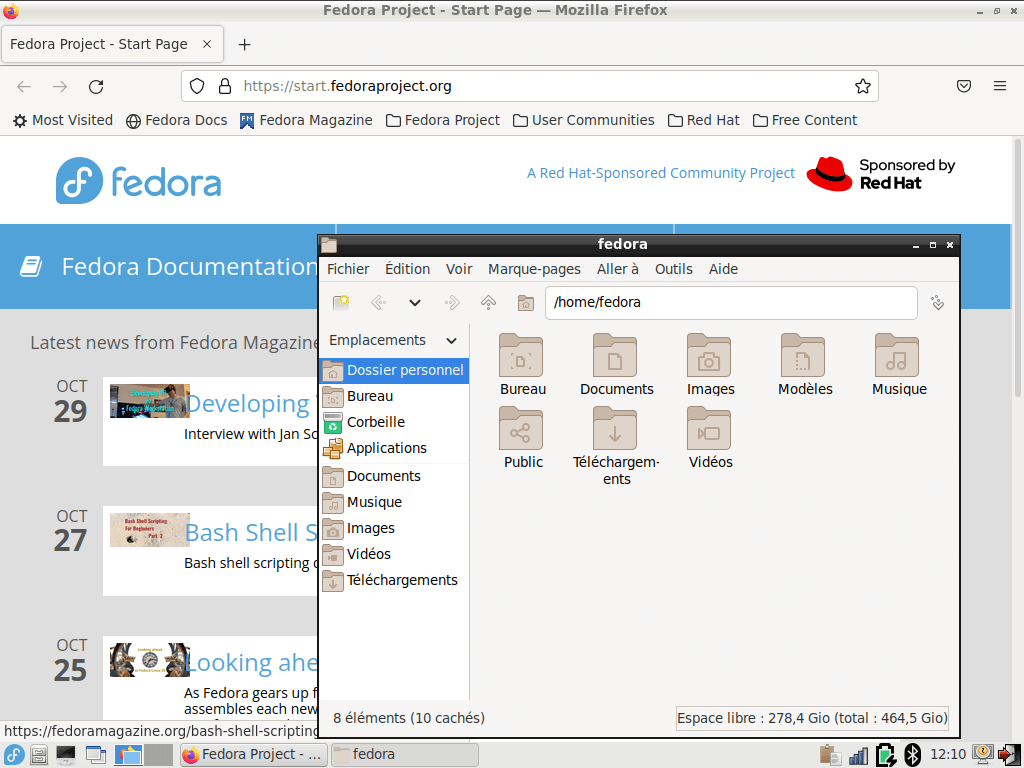 Fedora 35 - LXDE - Applications