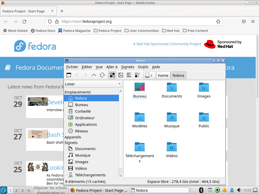 Fedora 35 - LXQt - Applications