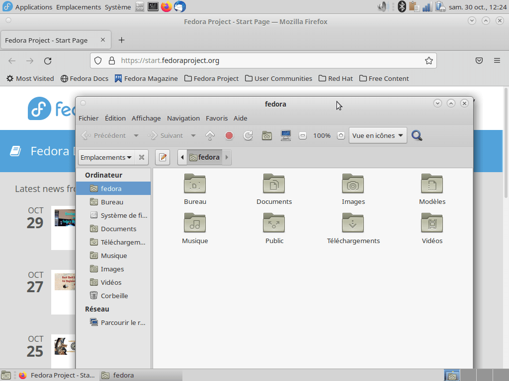 Fedora 35 - MATE - Applications