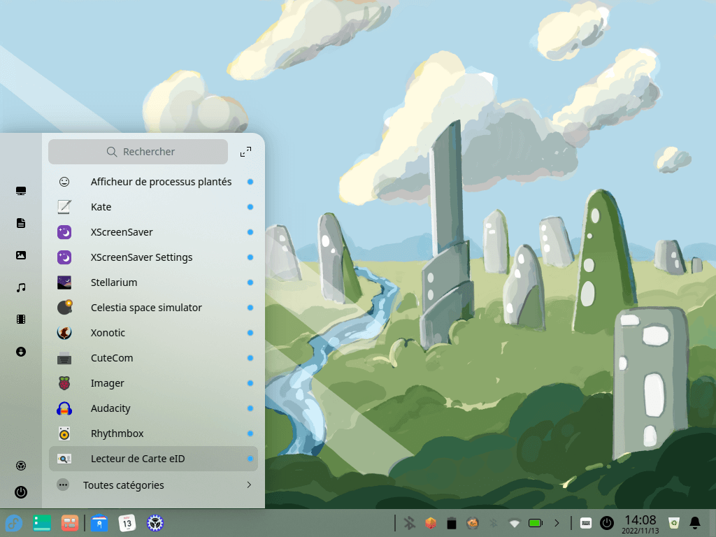 Fedora 37 - Deepin-Menu