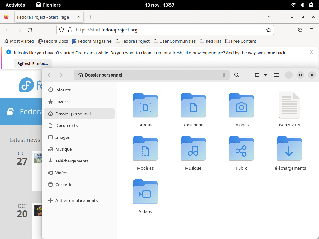 Fedora 37 - GNOME - Applications