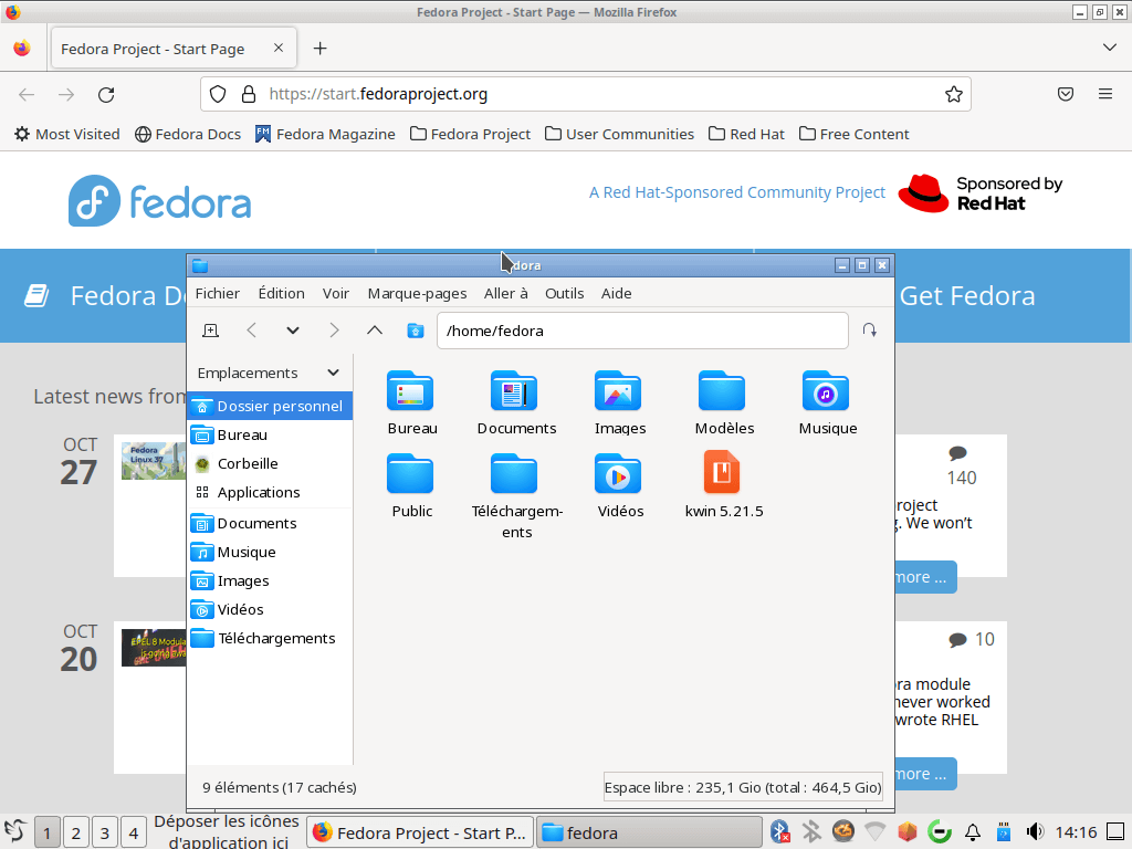Fedora 37 - LXQt - Applications