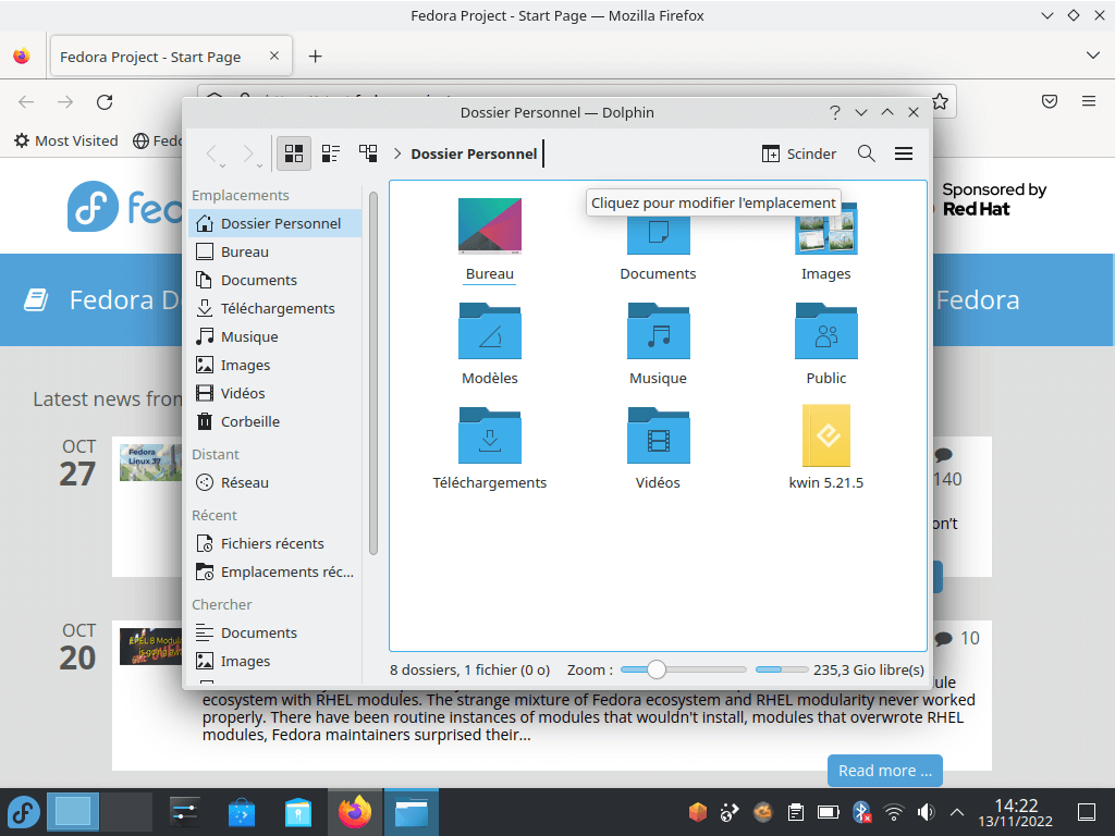 Fedora 37 - Plasma - Applciations