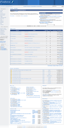 Page d'accueil de Fedora-France v2.5