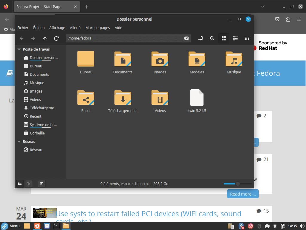 Fedora 38 Cinnamon - Applications