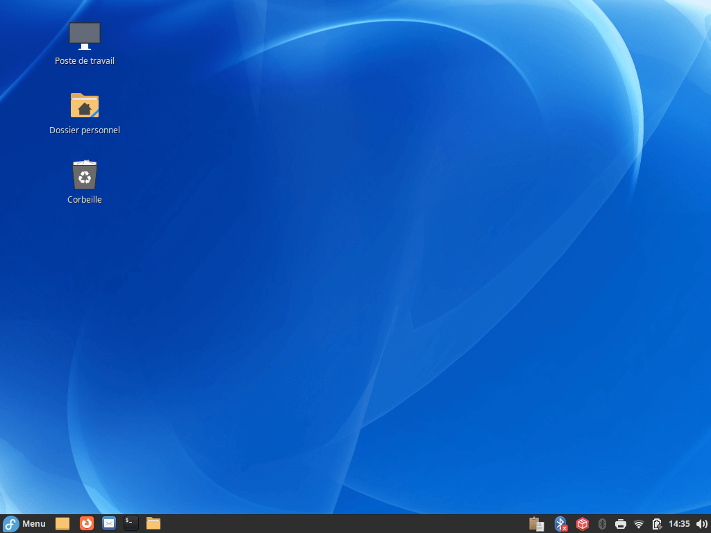 Fedora 38 Cinnamon - Bureau