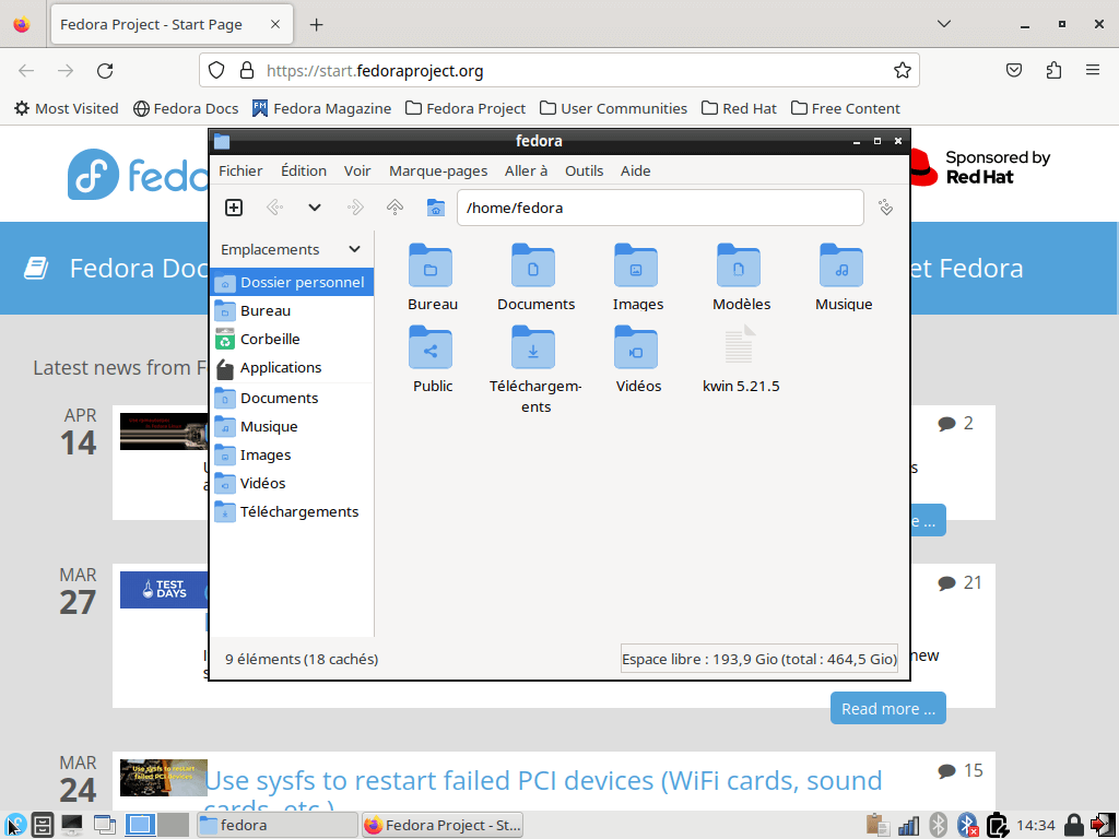Fedora 38 LXDE - Applications