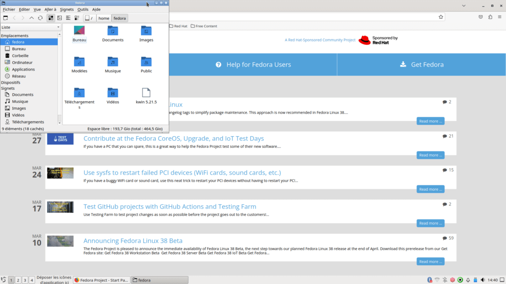 Fedora 38 LXQt - Applications