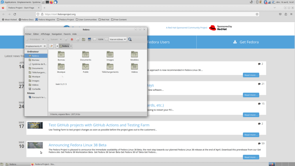 Fedora 38 MATE - Applications