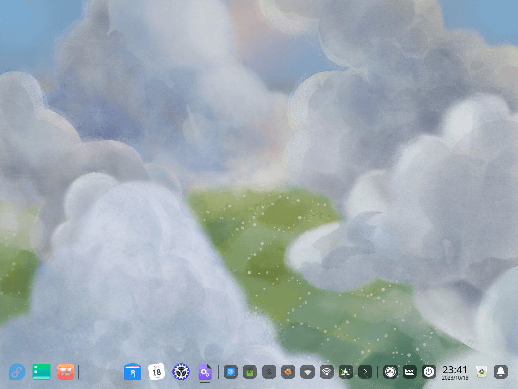 Fedora Linux 39 Deepin - Bureau