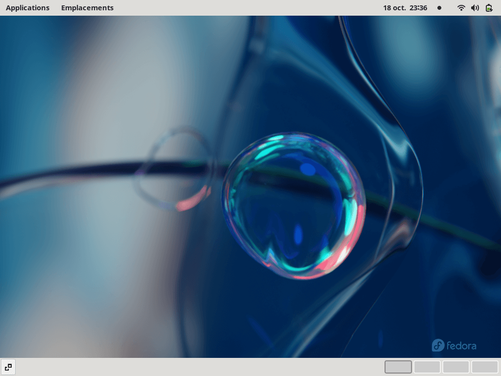 Fedora Linux 39 GNOME classique - Bureau