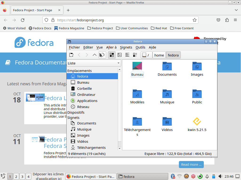 Fedora Linux 39 LxQt - Applications