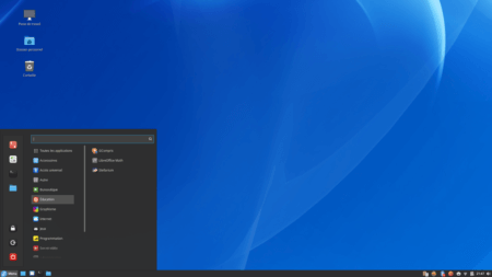 Fedora Linux 40 Cinnamon - Menu
