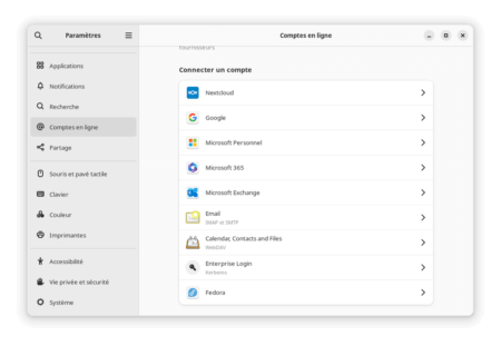 Fedora Linux 40 GNOME - Microsoft Onedrive