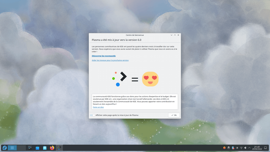 Fedora Linux 40 Plasma - Bureau