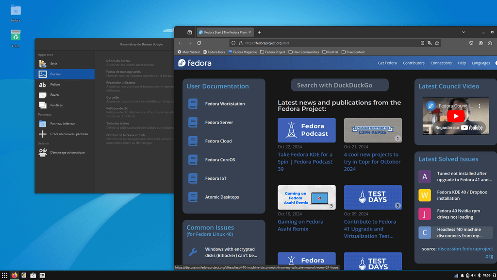 Fedora Linux 41 Budgie - Applications