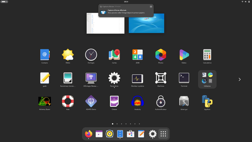 Fedora Linux 41 GNOME - Applications